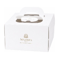 Doos van 20 x 20 x 15 cm voor taart met witte basis - Hilarious