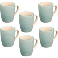 Spiraal mok van 300 ml - 6 stuks