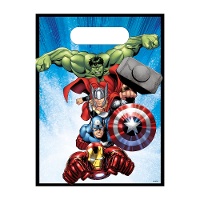 Blauwe Avengers cadeauzakjes - 6 stuks