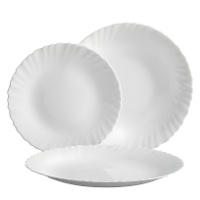 Klassiek rond servies - 12 stuks