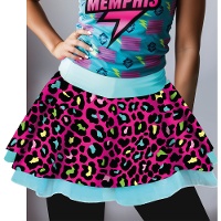 Tutu-rok met kleurrijke luipaardprint, 40 cm