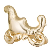 Gouden Santa-slee folieballon