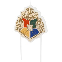 Harry Potter-kaars met Hogwarts-wapen, 6,7 x 7,4 cm