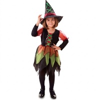 Heksenkostuum in kleuren voor baby