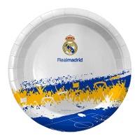 Real Madrid bord voor fans 23 cm - 8 stuks