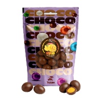 Mango bedekt met melkchocolade - 200 gr