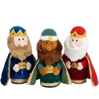 Set van 3 Driekoningen-knuffels van 20 cm in geschenkdoos