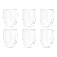 Drinkglas van 326 ml van borosilicaatglas - 6 stuks