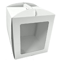 Doos van 35 x 35 x 40 cm voor taart met handvat en venster - Azucren