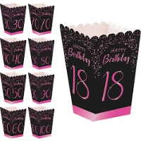 Elegante Roze Hoog Cijferdoosje - 12 stuks