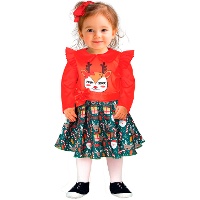 Kerstjurk met rendier voor baby's