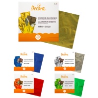 Vellen voor het verpakken van chocoladetabletten van 20 x 20 cm - Decora - 150 stuks