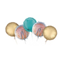 Boeket van ballonnen Make a wish - 5 stuks