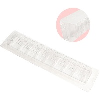 Kunststoffen vorm voor noga en chocolade van 25 x 3,5 cm met lijnen