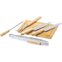 Snijplank 36,8 x 24 x 4 cm voor barbecue met 6 accessoires