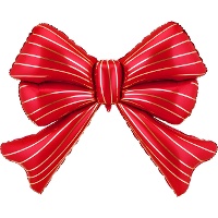 Strikballon met gouden strepen 1,39 x 1,11 m