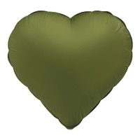 Matte kleur hartballon 45 cm - 1 stuk