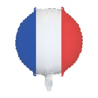 Ballon met Franse vlag, 35 cm