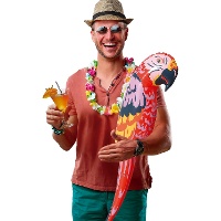 Opblaasbare piraatpapegaai van 105 cm