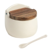 Rustieke suikerpot met deksel en lepeltje Bois & Terre