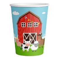 Bekers van De Vrolijke Boerderij 250 ml - 8 stuks