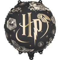 Zwarte Harry Potter folieballon 35 cm