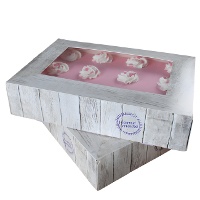 Doos van 36 x 25 x 8 cm voor taart Pure - 2 stuks