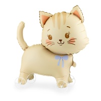 Kattenballon 65 x 61 cm met wieltjes