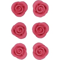 Roze suikerroosjes - FunCakes - 6 stuks