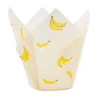 Papieren tulbandvormpjes voor bananen muffins - PME - 24 stuks