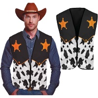 Sheriffvest in cowboystijl voor volwassenen