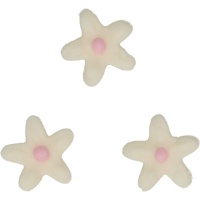 Witte chrysanten suikerfiguurtjes - FunCakes - 30 stuks