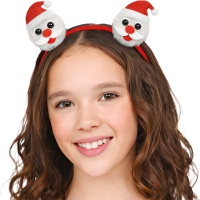 Kerstdiadeem met twee kerstmannen