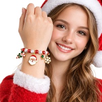 Klassieke kerstbedelarmband