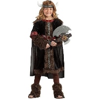 Zwarte Scandinavische Viking kostuum voor jongens