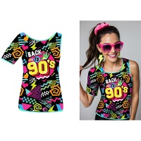 Retro T-shirt jaren '90 voor dames