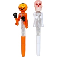 Halloween Boksende Figuur Pen met Licht van 18 cm - 1 Stuk