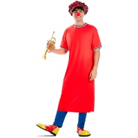 Klassiek clownspak met pet voor volwassenen