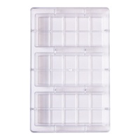 Chocoladereep mal 15 x 7 x 2 cm - Decora - 3 holtes