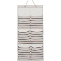 Hangende kastorganizer van 55 x 26 cm Strepen - 6 vakken