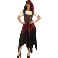 Boerenpiratenkostuum voor vrouwen