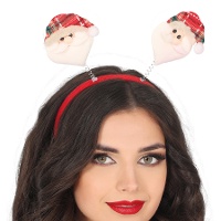 Kerstmuts Diadeem met geruit design