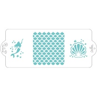 Zeemeermin Stencil 10 x 25 cm - Decora