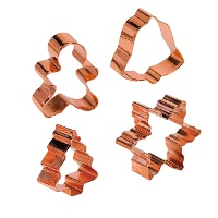 Kerstthema uitsteekvormpjes - Patisse - 4 stuks