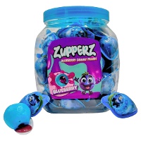 Gevulde gummybosbessen met 18 gr gelatine - 50 stuks