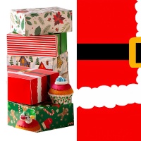 Kerstsnoepdoos van 18 x 13,5 x 7,5 cm - Decora