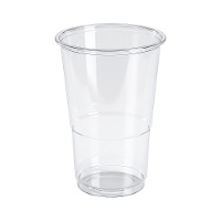 Transparante plastic bekers van 330 ml - 50 stuks