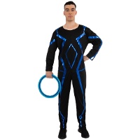 Futuristisch Tron-kostuum voor mannen