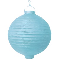 Papieren lantaarn van 30 cm met LED - 1 stuk