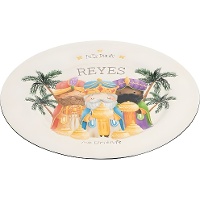 Decoratief onderbord met de Drie Koningen, 33 cm